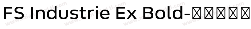 FS Industrie Ex Bold字体转换